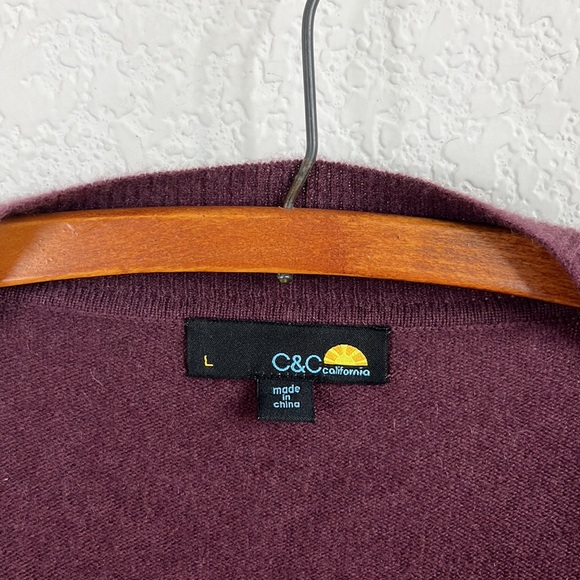 C&C California Cashmere Waterfall Drape Open Cardigan - Picture 6 of 8